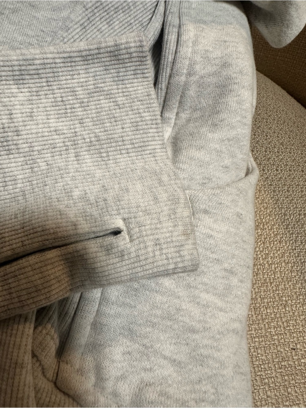 lululemon athletica Heather Light Gray Full-Zip Scuba Utility Jacket - Picture 15 of 16